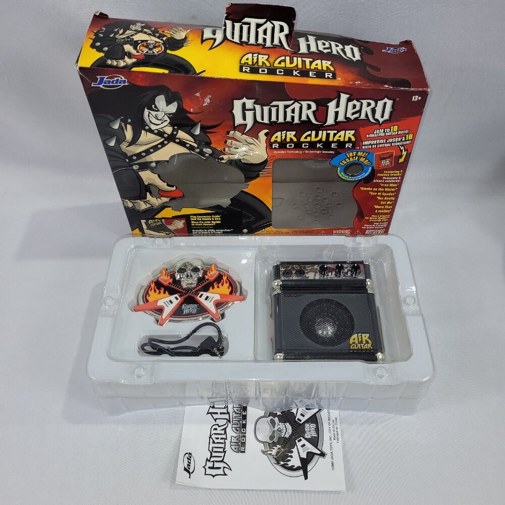 Guitar Hero Air Guitar Rocker Amplifier Belt Buckle Plays Music Jada Toys